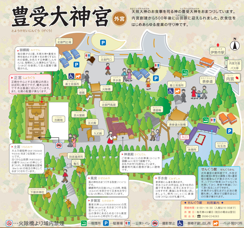 豊受大神宮の境内MAP