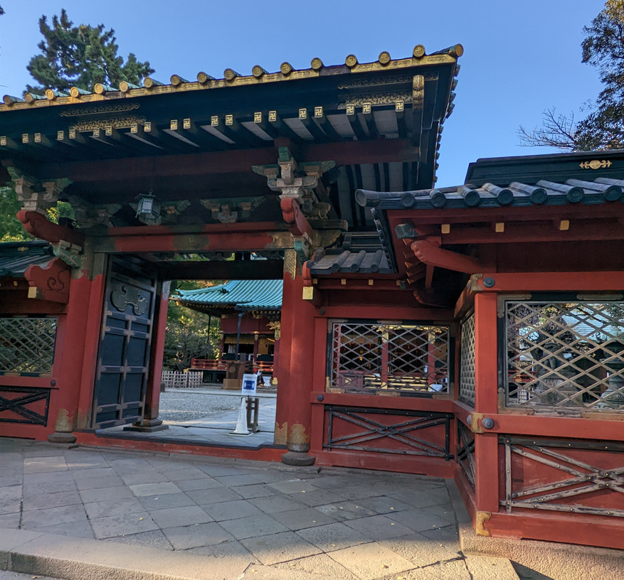 根津神社：唐門・透塀