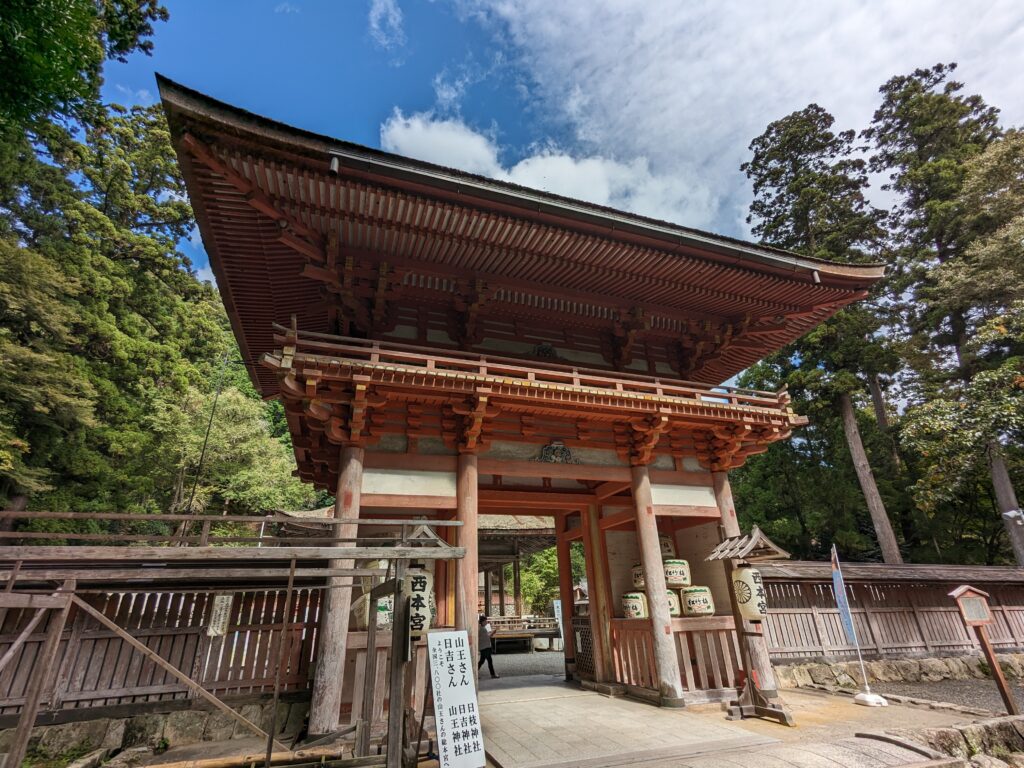 日吉大社,西本宮,楼門,猿