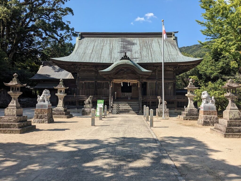 與止日女神社,御朱印,ご神木,杉,楠,淀姫神社,河上神社,鳥居