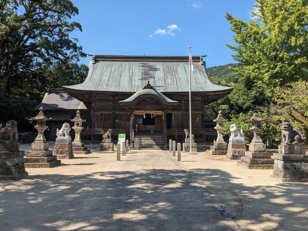 與止日女神社,御朱印,ご神木,杉,楠,淀姫神社,河上神社,鳥居