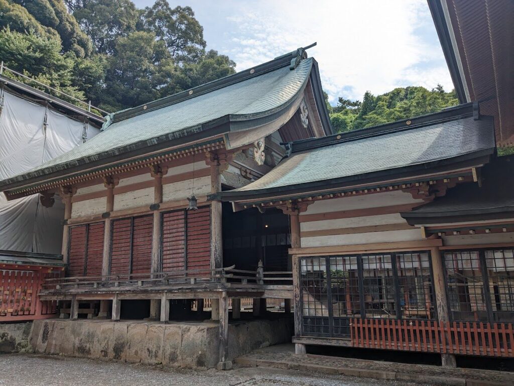 柞原八幡宮,申殿,拝殿