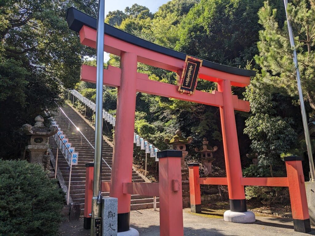 高良大社,参道,山中,鳥居