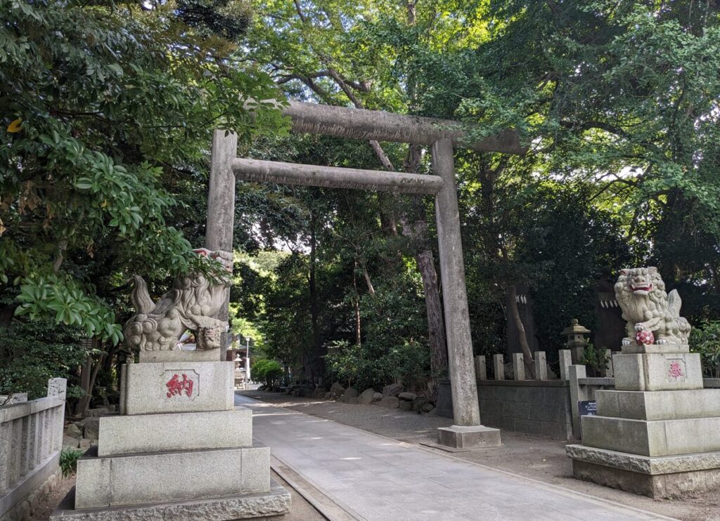 前鳥神社,奨学神社,神戸神社,鳥居