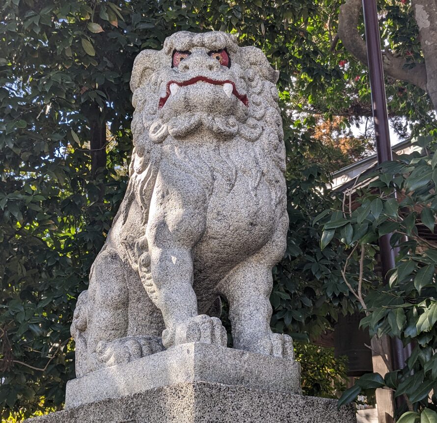 比々多神社,狛犬