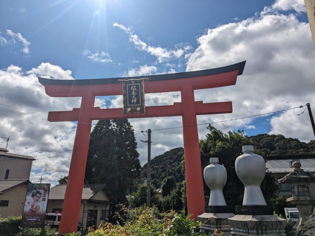 松尾大社社殿,拝殿,鳥居