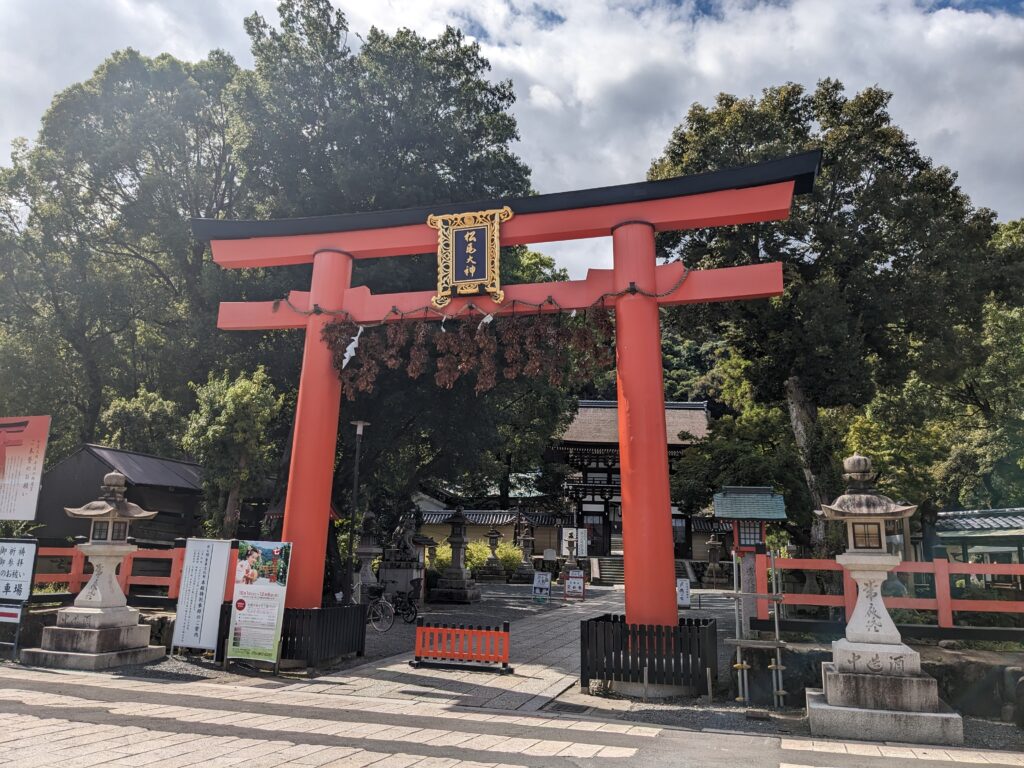 松尾大社社殿,拝殿,鳥居