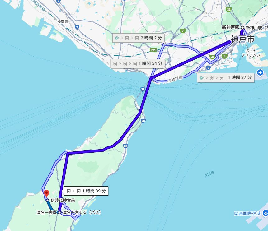 伊弉諾神宮へのアクセス