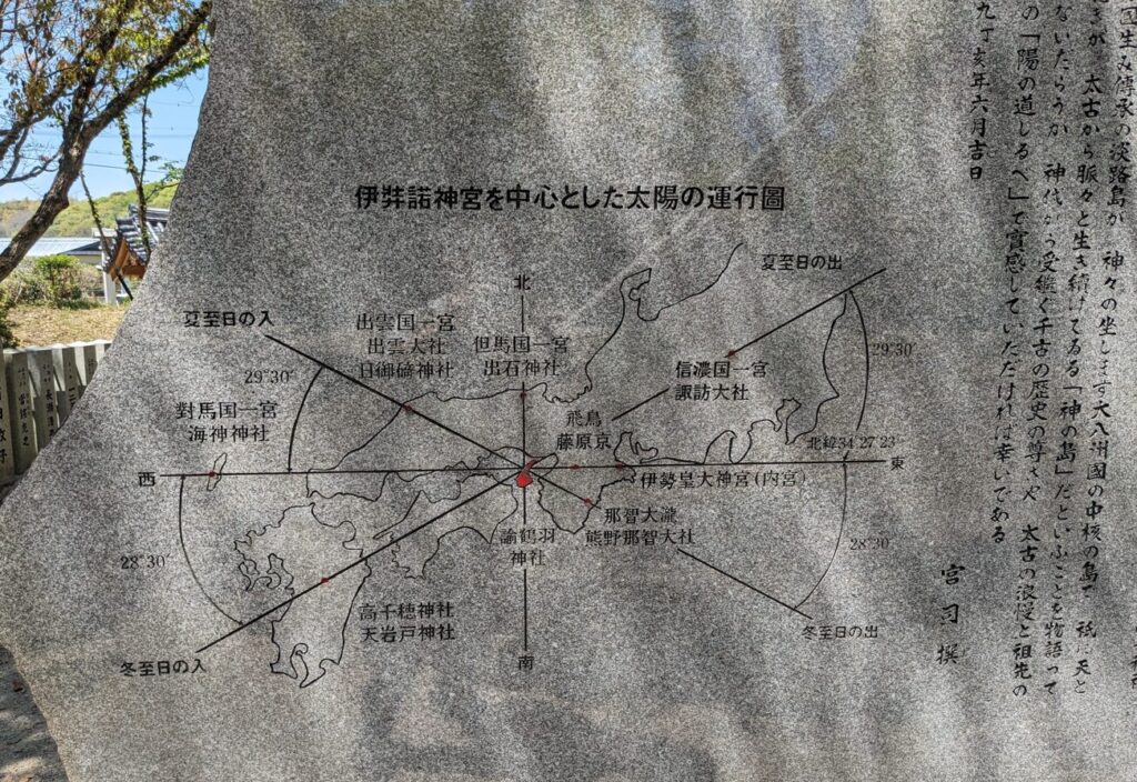 伊弉諾神宮,陽の道しるべ