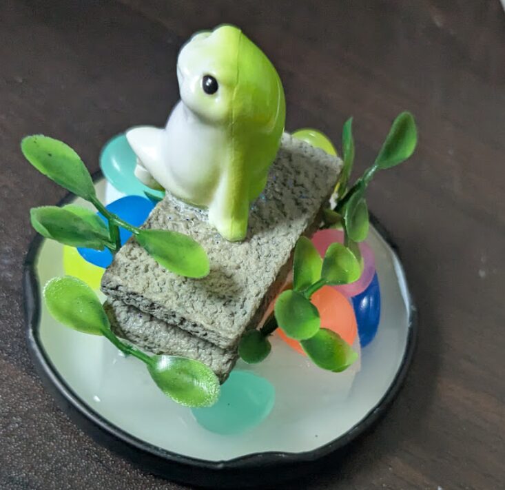 カエルの自作スノードーム