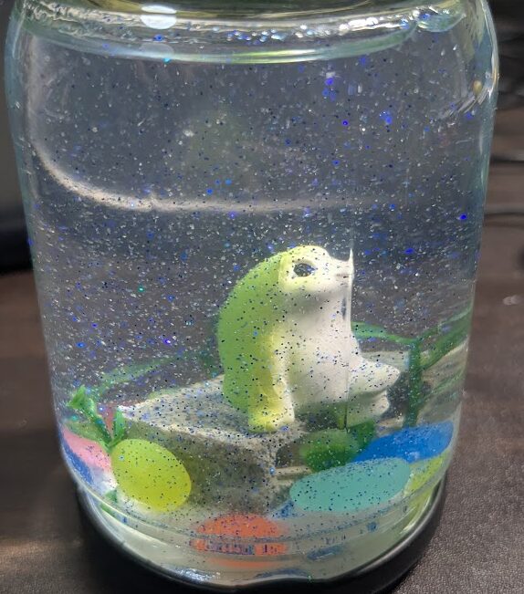 カエルの自作スノードーム