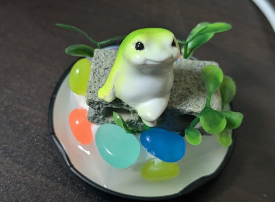 カエルの自作スノードーム