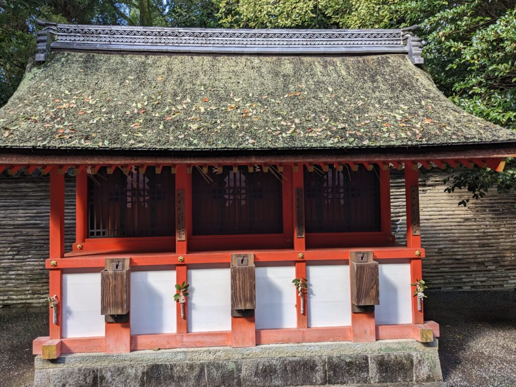 石清水八幡宮,摂社,末社,境内社,廣田社,長田社,生田社